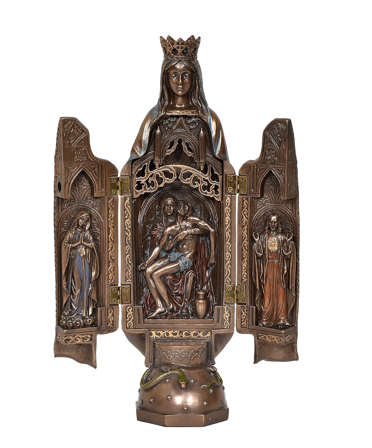 Resin Mother Mary With Jesus Statue - ArtyCraftz