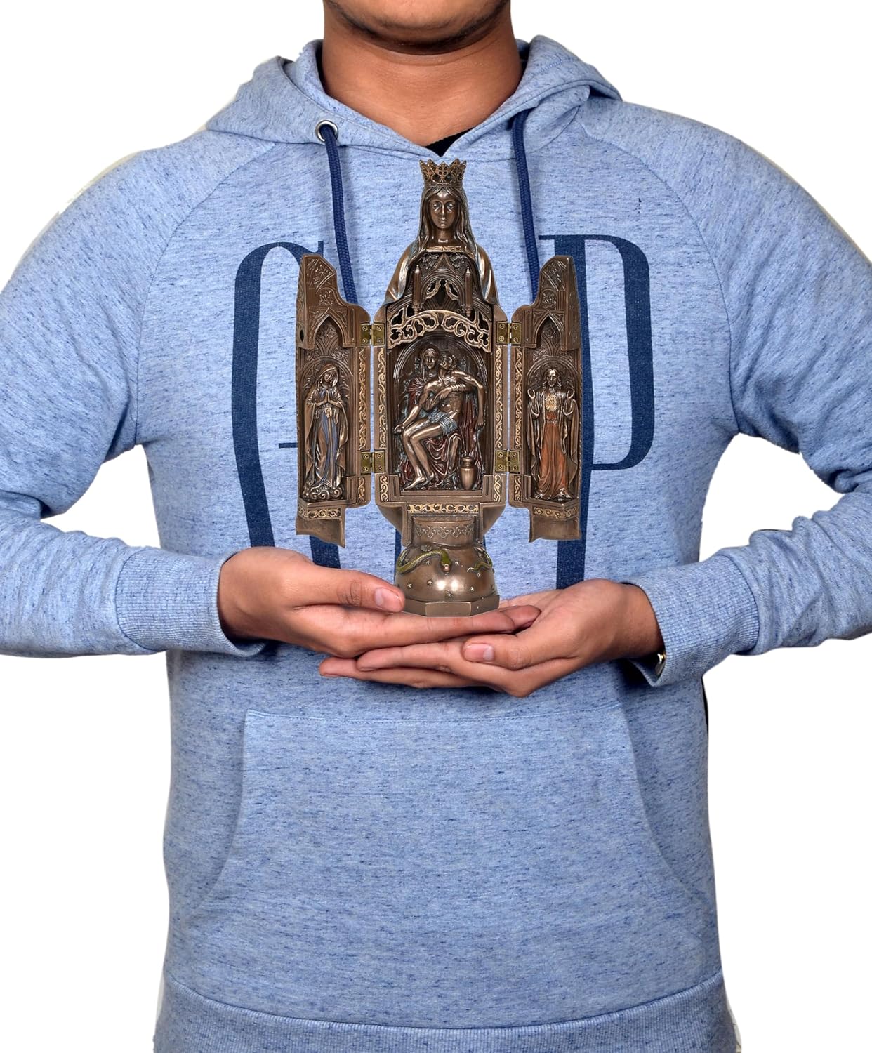 Resin Mother Mary With Jesus Statue - ArtyCraftz