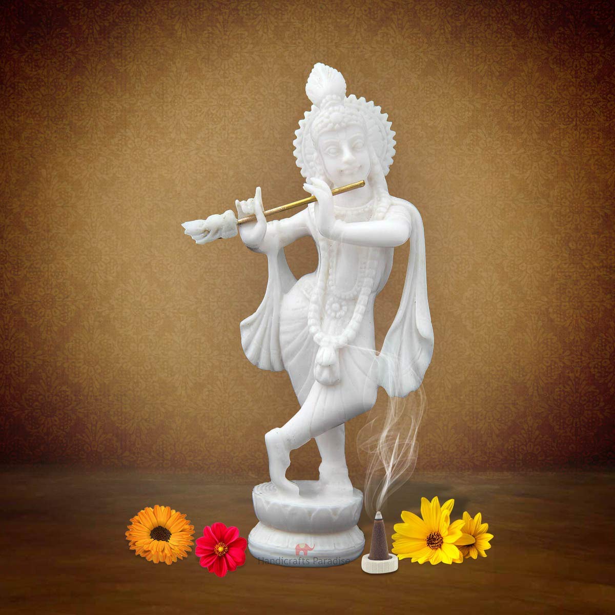 Resin Standing Krishna Idol - ArtyCraftz