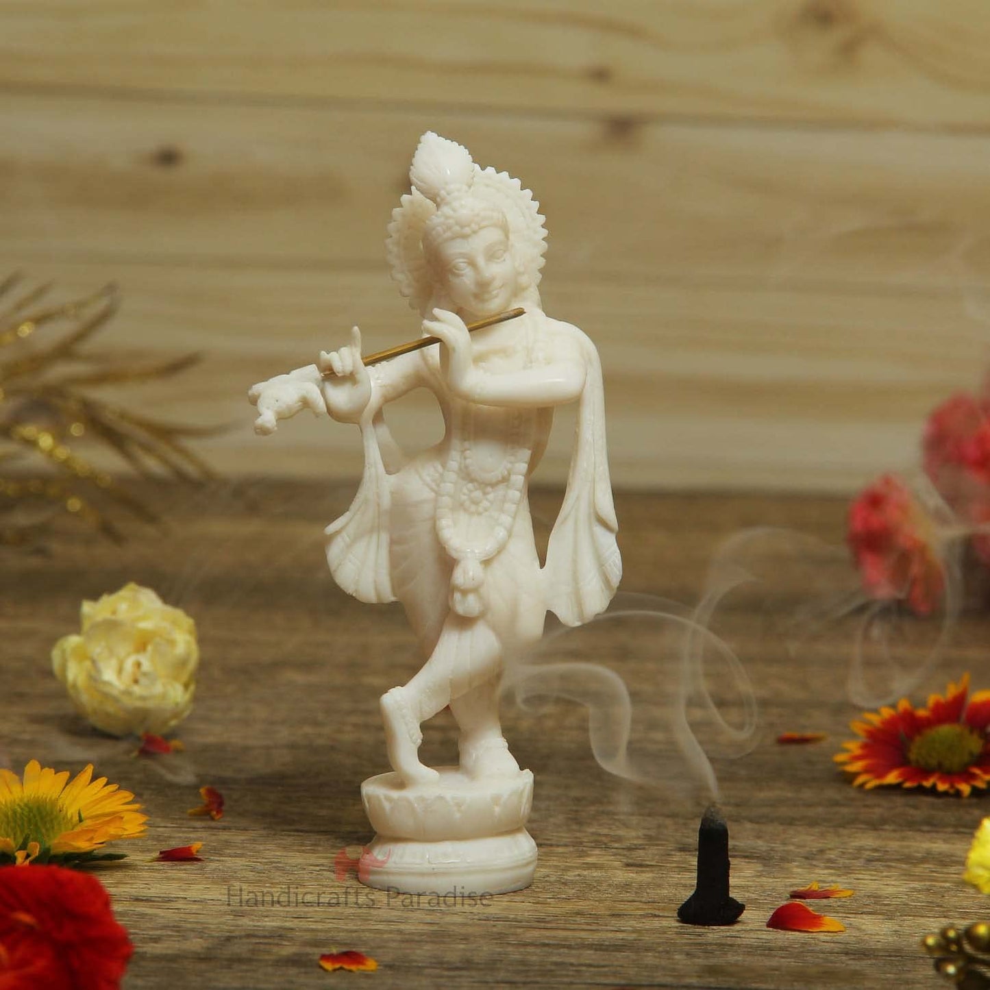 Resin Standing Krishna Idol - ArtyCraftz