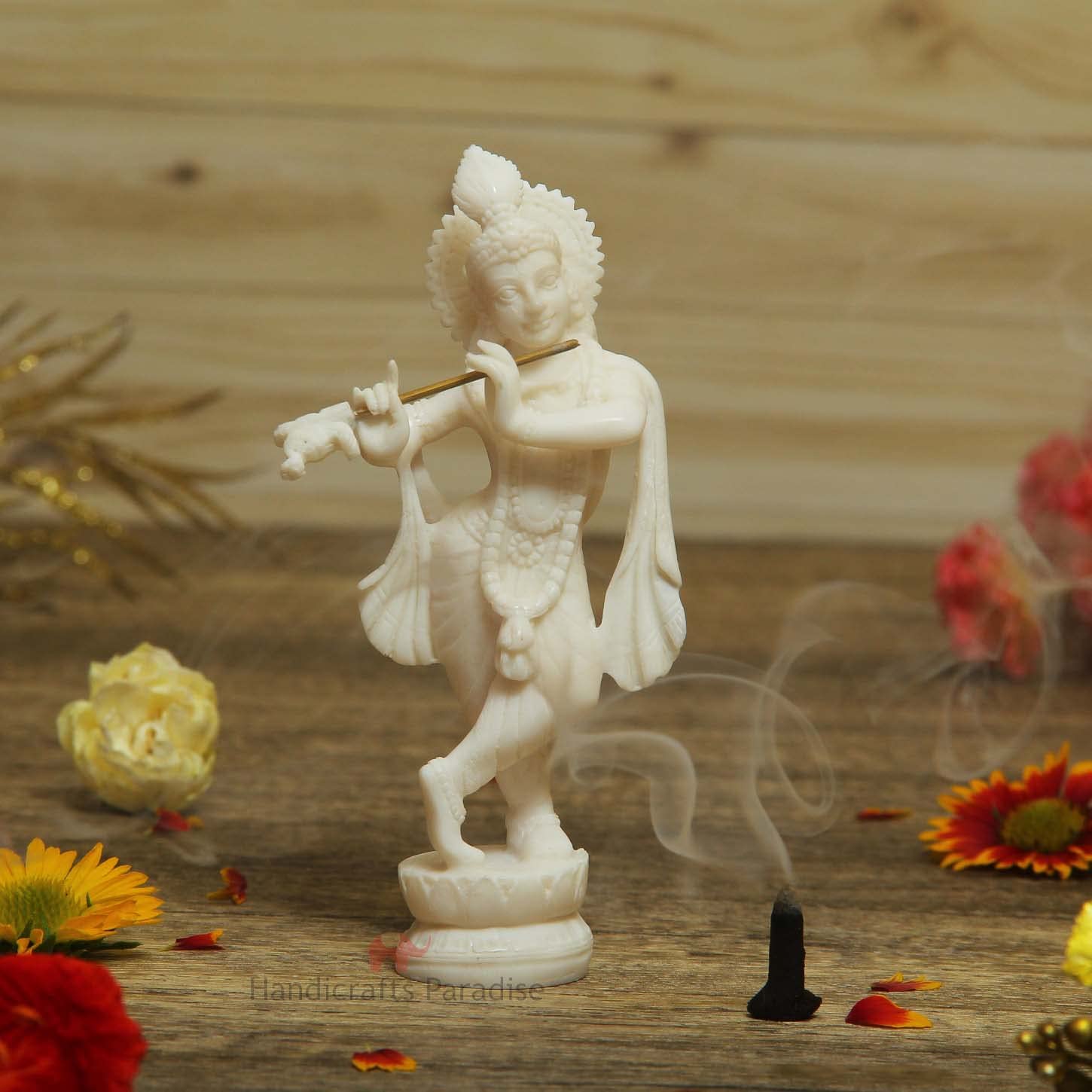 Resin Standing Krishna Idol - ArtyCraftz