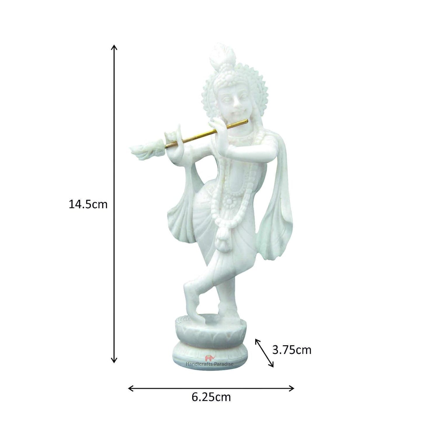 Resin Standing Krishna Idol - ArtyCraftz