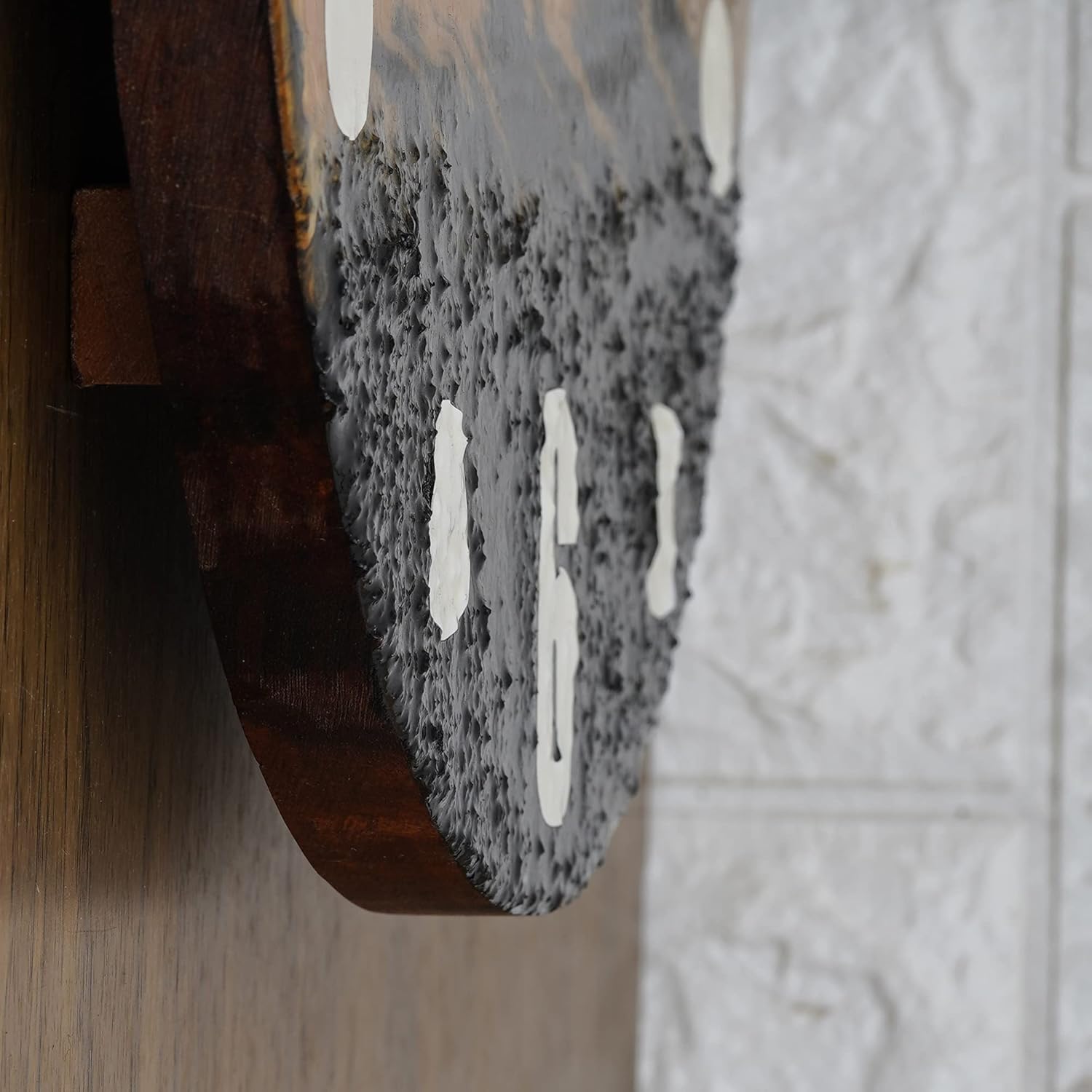 Round Resin Wall Clock for Home - 14*14 inches Large Clock - ArtyCraftz