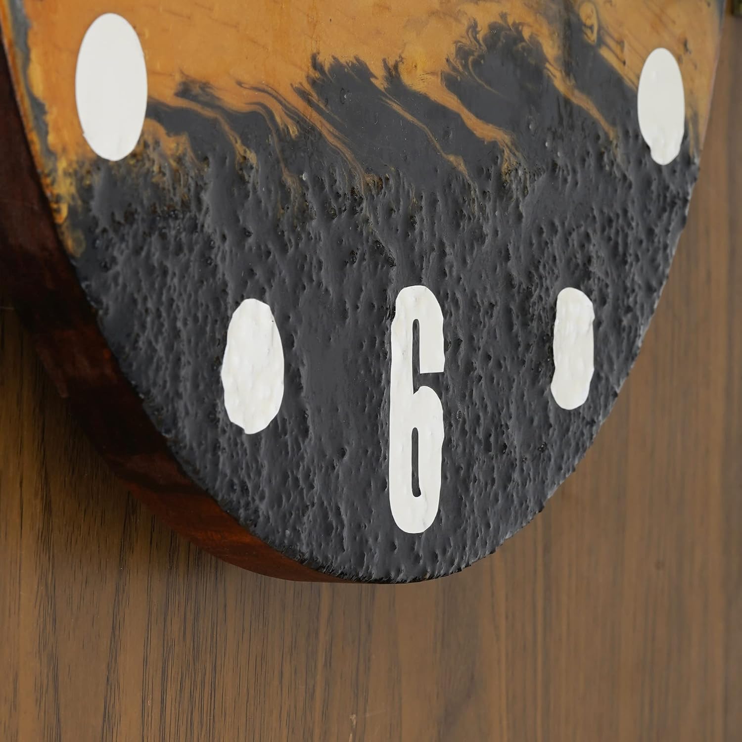 Round Resin Wall Clock for Home - 14*14 inches Large Clock - ArtyCraftz