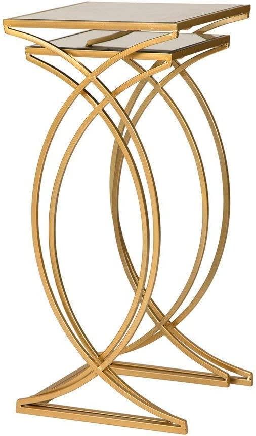 Set of 2 Metal Nesting Coffee Table - ArtyCraftz