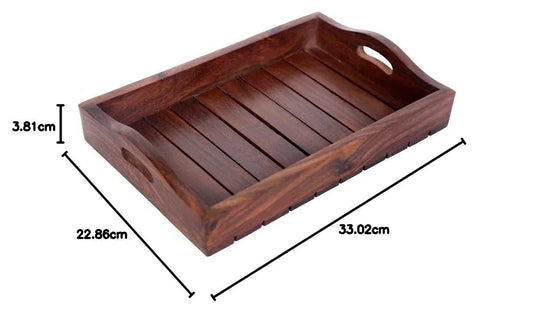 Sheesham Wood Serving Tray - ArtyCraftz