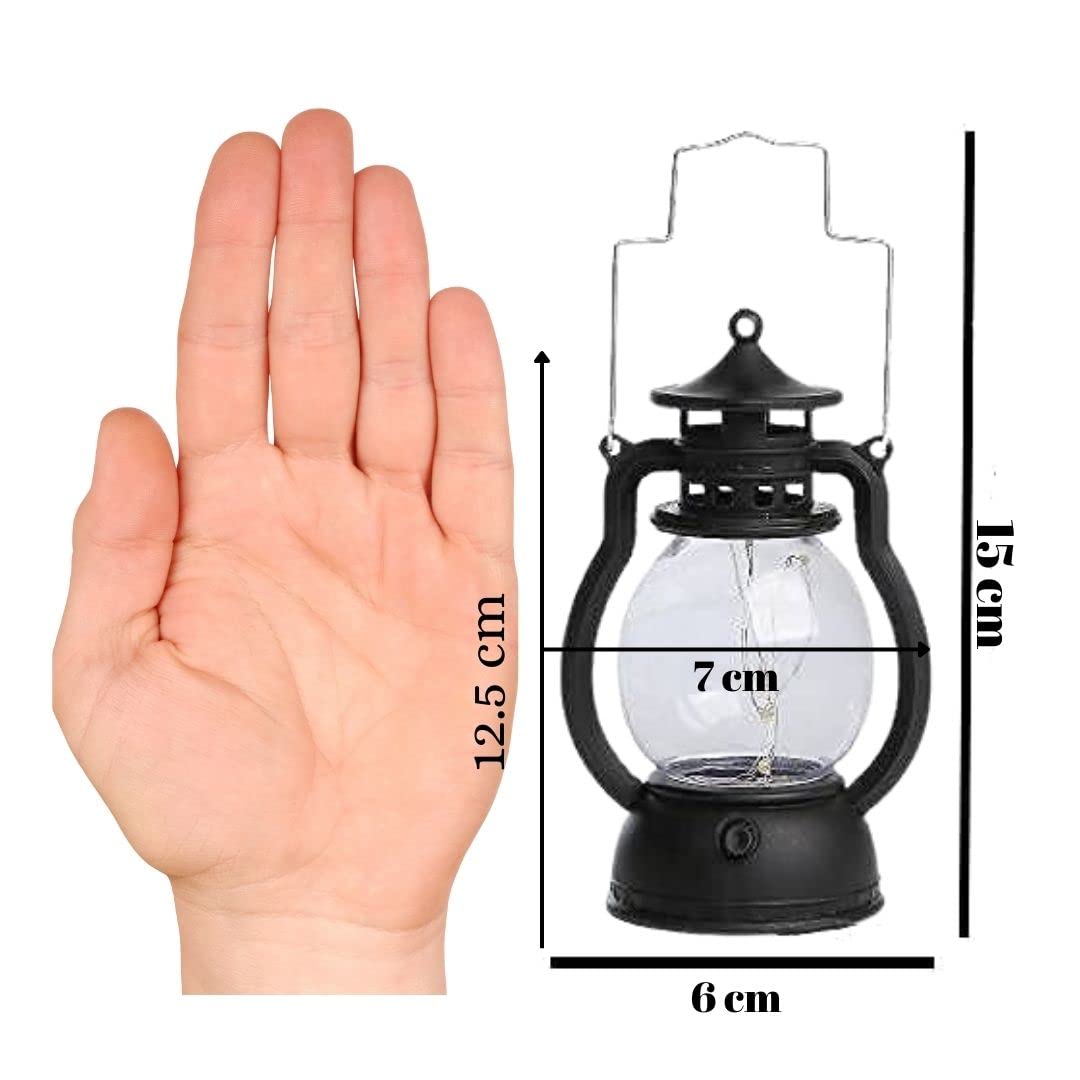 Small Acrylic Antique Lamp Hurricane Wall Hanging LED String Light Holder (2 Pieces) - ArtyCraftz