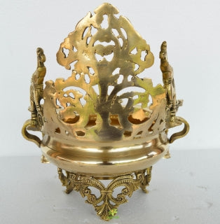 Peacock Diya Bell Decorative Urli