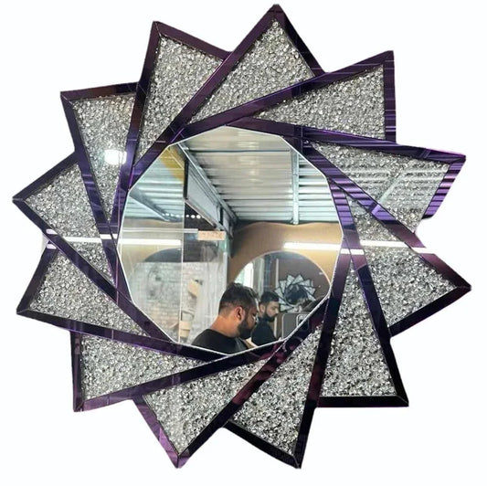 Venetian Diamond Crush Wall Mirror - ArtyCraftz