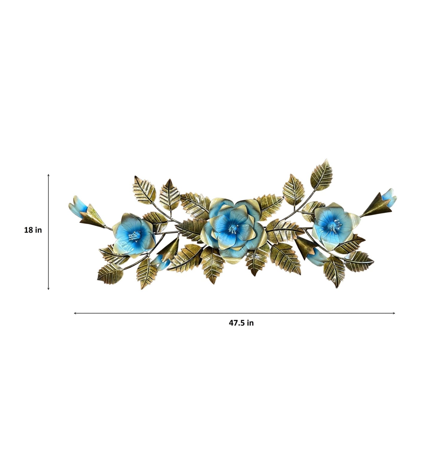 Vibrant Blue Star Flower Wall Art - ArtyCraftz