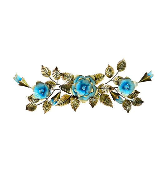 Vibrant Blue Star Flower Wall Art - ArtyCraftz