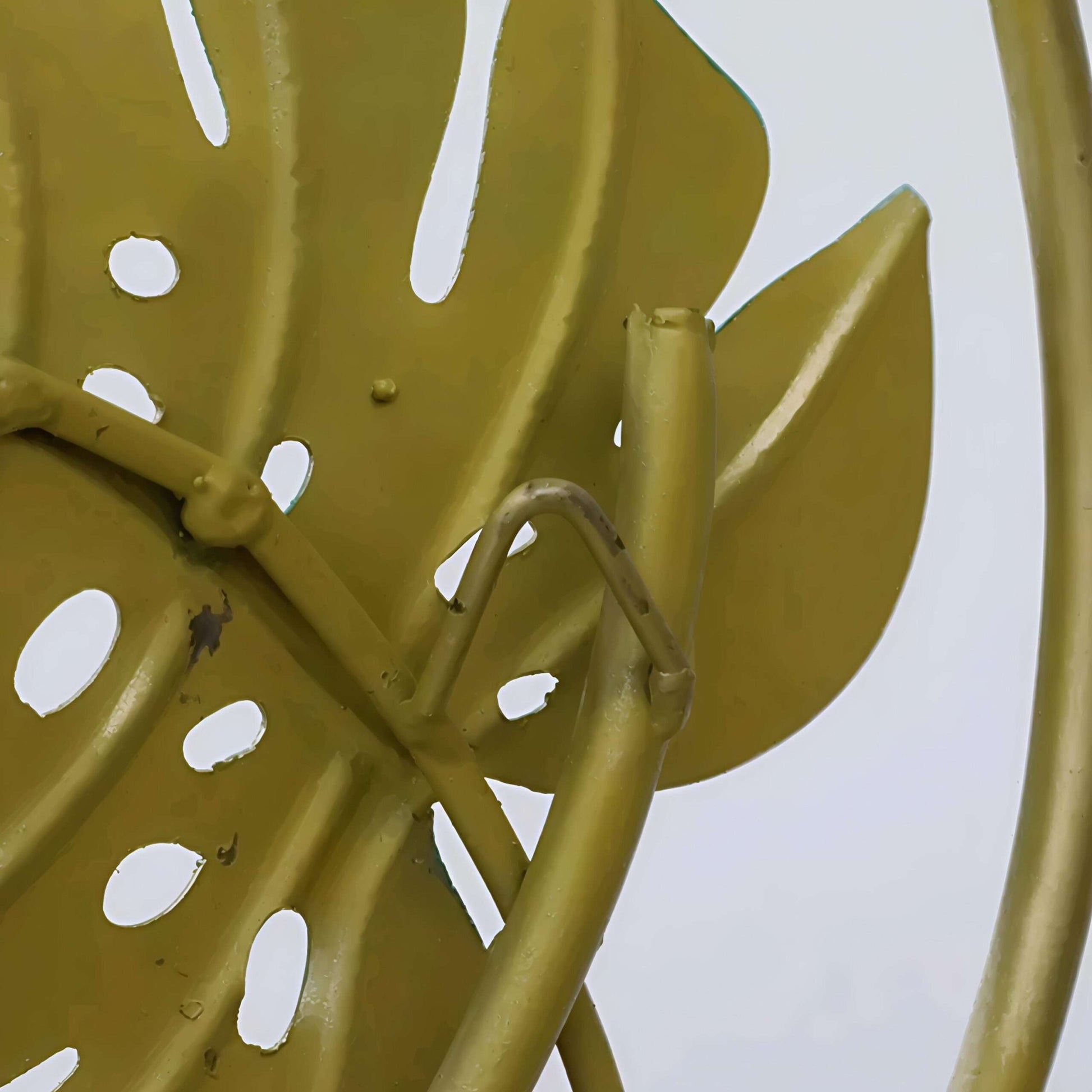 Vibrant Multicolor 3 Leaves on Crescent Wall Art - ArtyCraftz