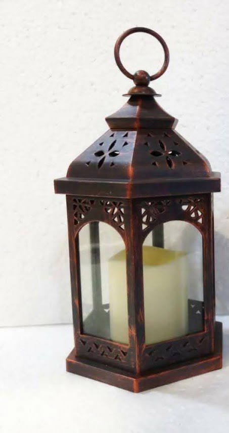 Vintage Lantern Decorative LED Flickering Candle - Set of 2 - ArtyCraftz