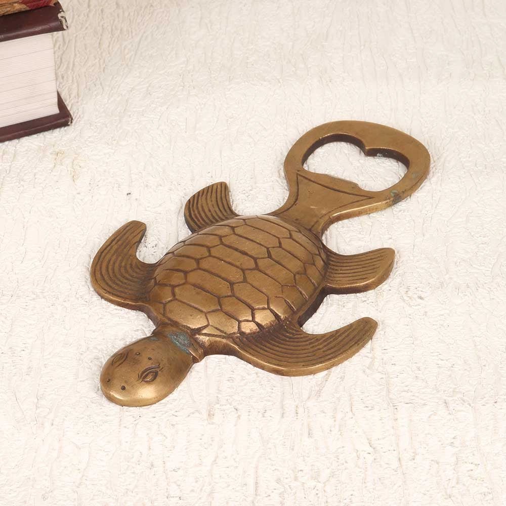 Vintage Turtle Solid Brass Bottle Opener - ArtyCraftz