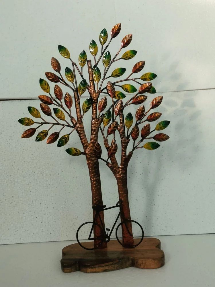 Handcrafted Iron Cycle Tree howpiece-ArtyCraftz.com