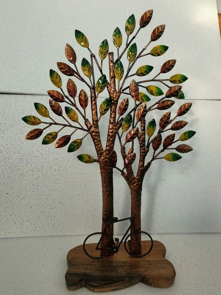 Handcrafted Iron Cycle Tree howpiece-ArtyCraftz.com