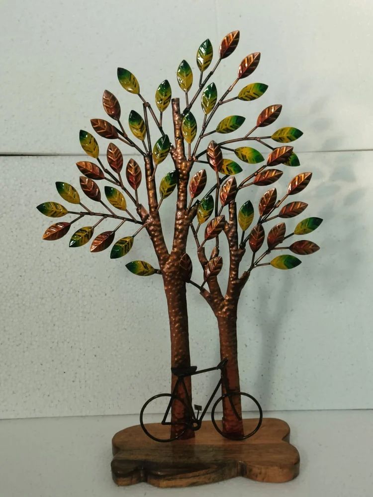 Handcrafted Iron Cycle Tree howpiece-ArtyCraftz.com