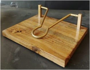 Wooden Napkin Holder, Tissue Paper Holder Golden Color - ArtyCraftz