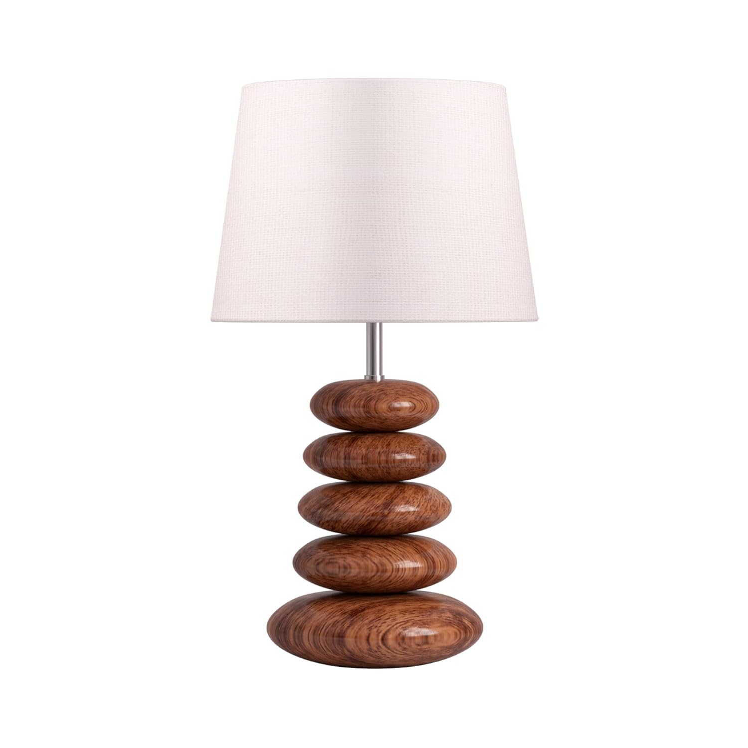 Wooden Pebble Table Lamp - ArtyCraftz