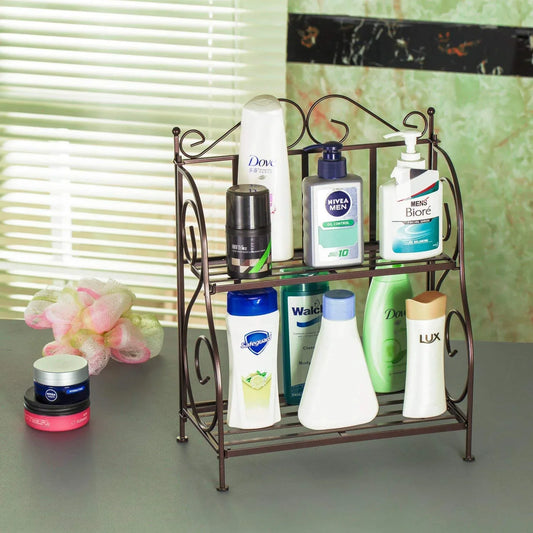 Wrought Iron 2 layer Multipurpose Rack - ArtyCraftz