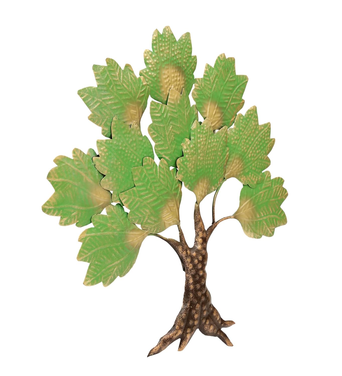 Wrought Iron Green Hansa Tree Wall Decor Sculpture - ArtyCraftz