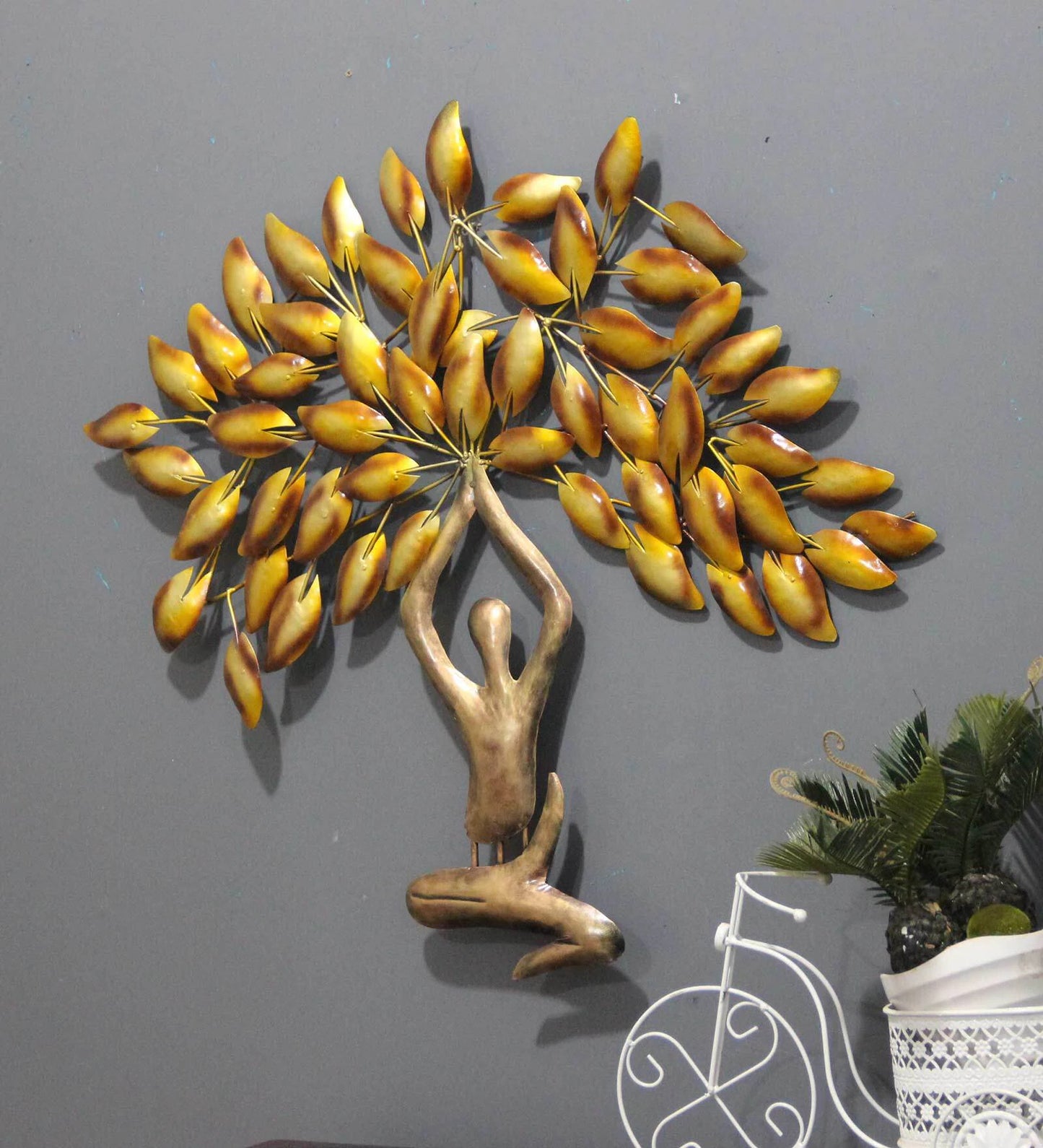 Yoga Antique Wall Tree Decor