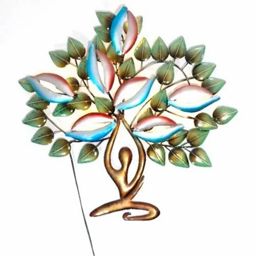 Metal Yoga Tree for Wall Decor