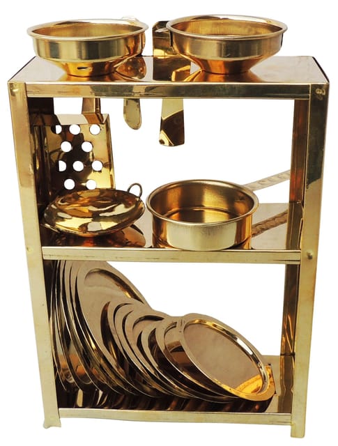 Luxury Handcrafted Brass Miniature Kitchen Stand Decor-ArtyCraftz.com
