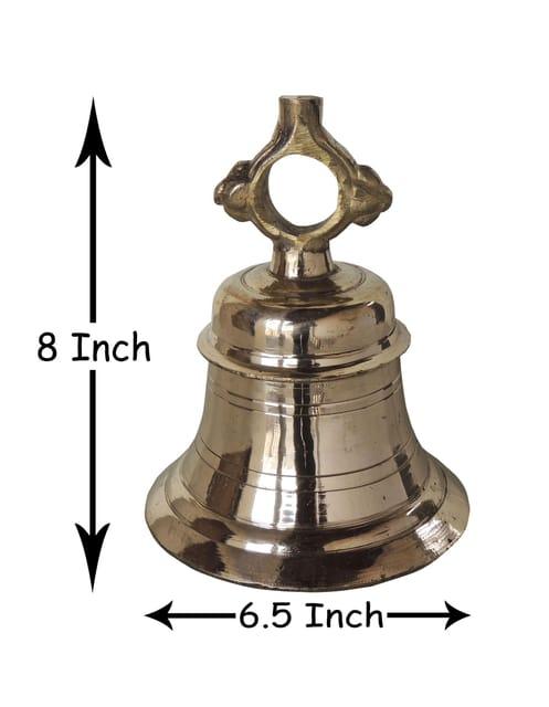 Traditional Brass Temple Bell for Pooja – Handcrafted Ghanti
