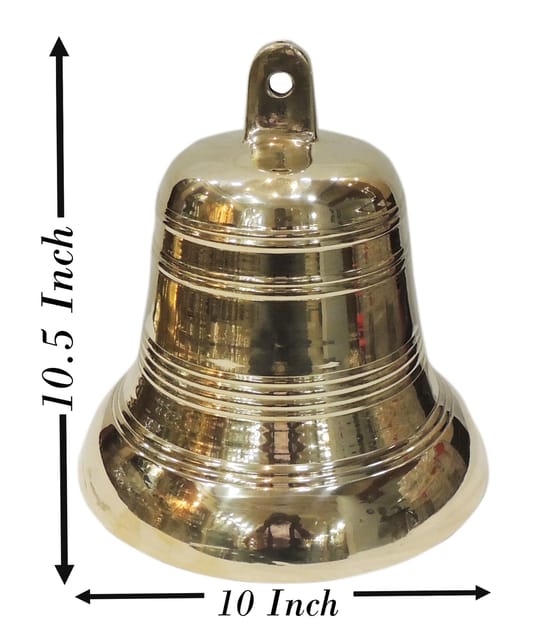 Solid Brass Hanging Pooja Bell-ArtyCraftz.com