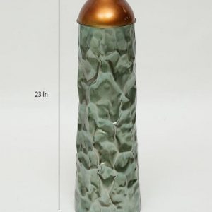 Handmade Multicolor Metal Oni Vase for Home Decor and Gifting