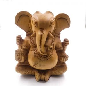 Handcarved 5 inches APPU GANESHA WITH FOUR HANDS