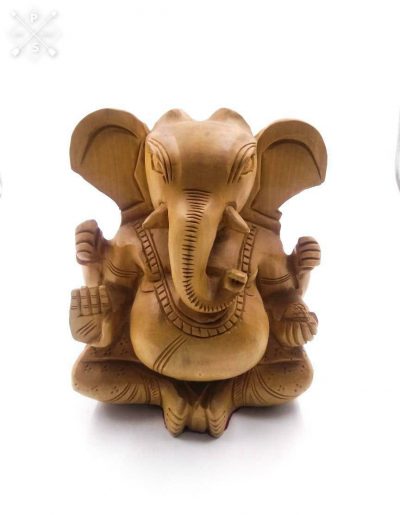 Handcarved 4 inches APPU GANESHA WITH FOUR HANDS