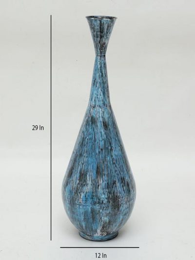 Handmade Multicolor Metal Zaid Vase