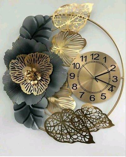 Flower Design Wall Clock