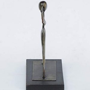 Handmade Grey Iron Trumpet Abstract Table Decor Figurine Showpiece Home Decor