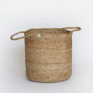 Handcrafted Round Woven Jute Basket Handmade Size(10×10)