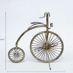 Gold Iron Ancient Cycle Miniature Table Decor