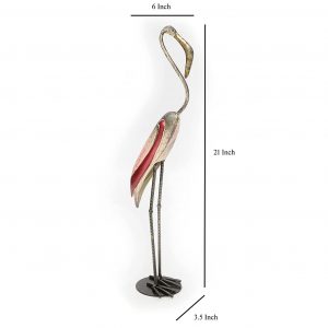 Handmade Metal Billed Pelican Figurine Showpiece Home Decor1