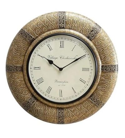 Handcrafted Wooden Clock for Wall Decor