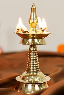 Handcrafted Brass Oil Lamp for Home Decor and Gifting 10 Inches