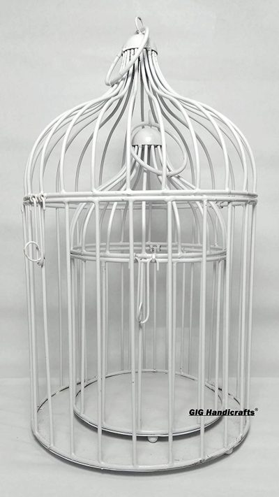 Metal Bird Cage Candle Holder Pack of 2