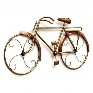 Handmade Iron Roman Cycle Wall Decorative Mounted Hanging and Showpiece Modern Arts Sculpture
