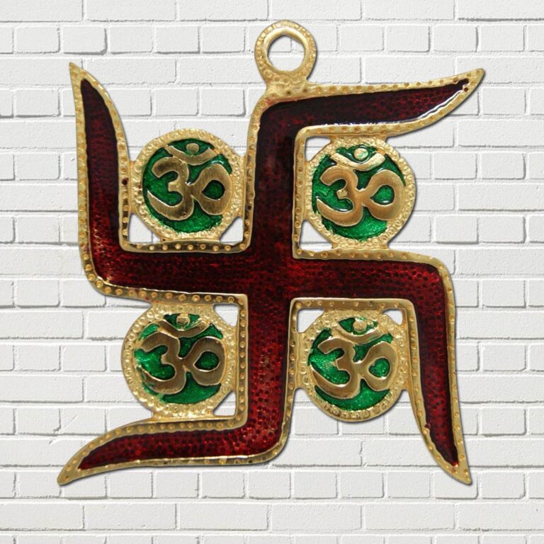 OM Swastik Wall Hanging for Good Luck and Fortune