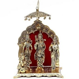 Handcrafted Brass Lord Ram Darbar for Showpiece
