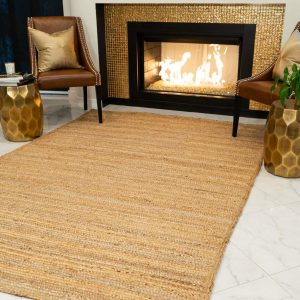 Rectangular Rugs with Natural Jute Size- 84×48 Inches