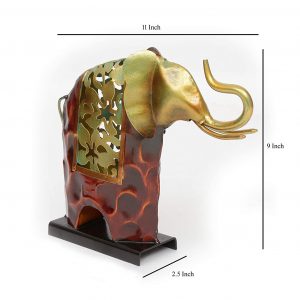 Handmade Iron Kabali Elephant Figurine Showpiece Table Home Decor /2