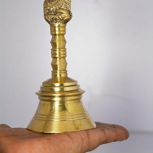 Handcrafted Brass Nandhi Pooja Hand Bell for Accessories