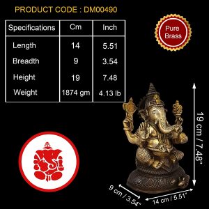 Sri Ganesh ji Idol for Home Puja Room Decor Pooja Mandir for Home Decor and Gifting