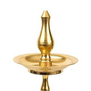 Handcrafted Brass Oil Lamp 14 Inches